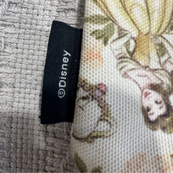 Loungefly Disney Belle cosmetic pouch/pencil case, 8"x4.5", striped interior - Picture 3 of 8